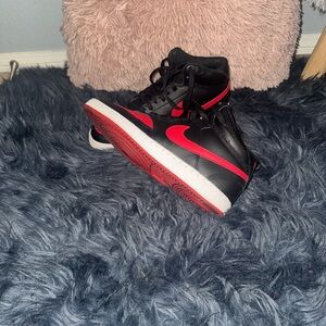 Nike Black and Red Athletic Shoes
